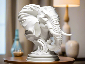 Graceful Elephant Figurine Symbol of Wisdom and Strength