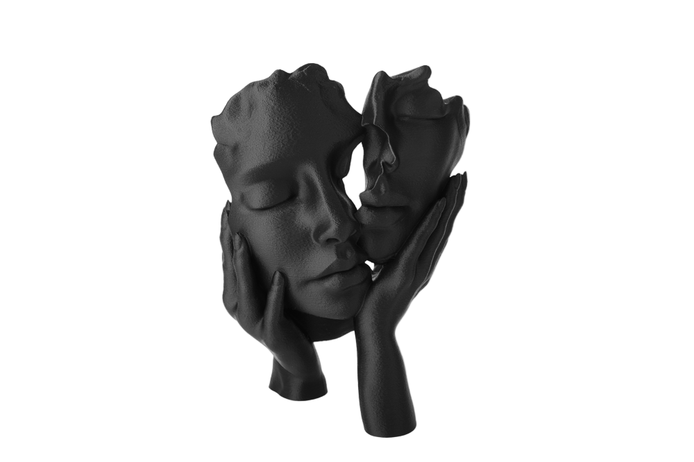 Ethereal Embrace Abstract Sculpture — Poetic Modern Centerpiece
