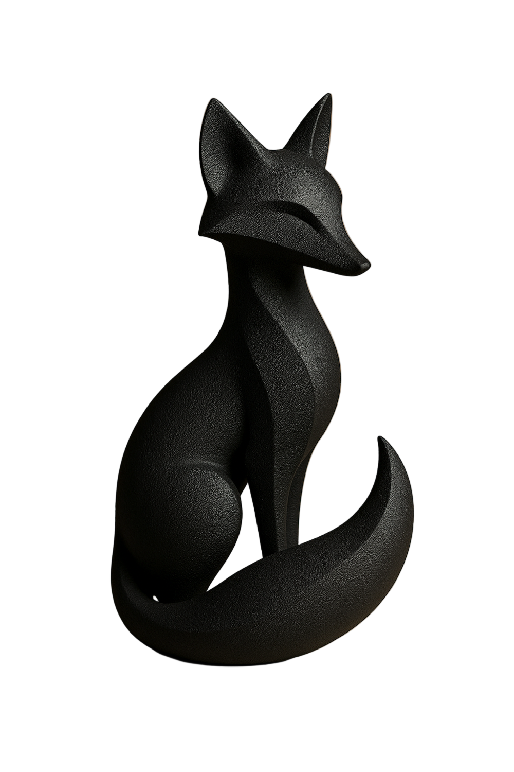 Stylized Fox Sculpture — Sleek Modern Animal Décor