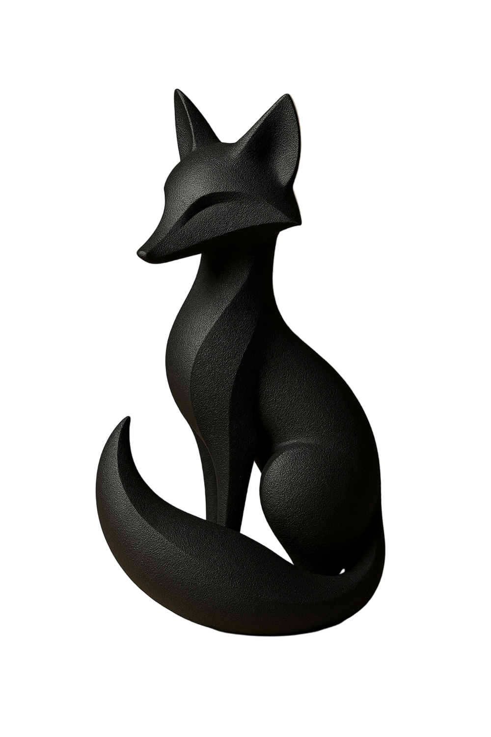Stylized Fox Sculpture — Sleek Modern Animal Décor