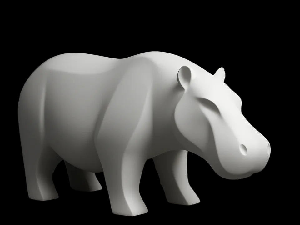 Hippo Sculpture - Unique Wildlife Figurine | Premium Animal Decor Gift for Home India