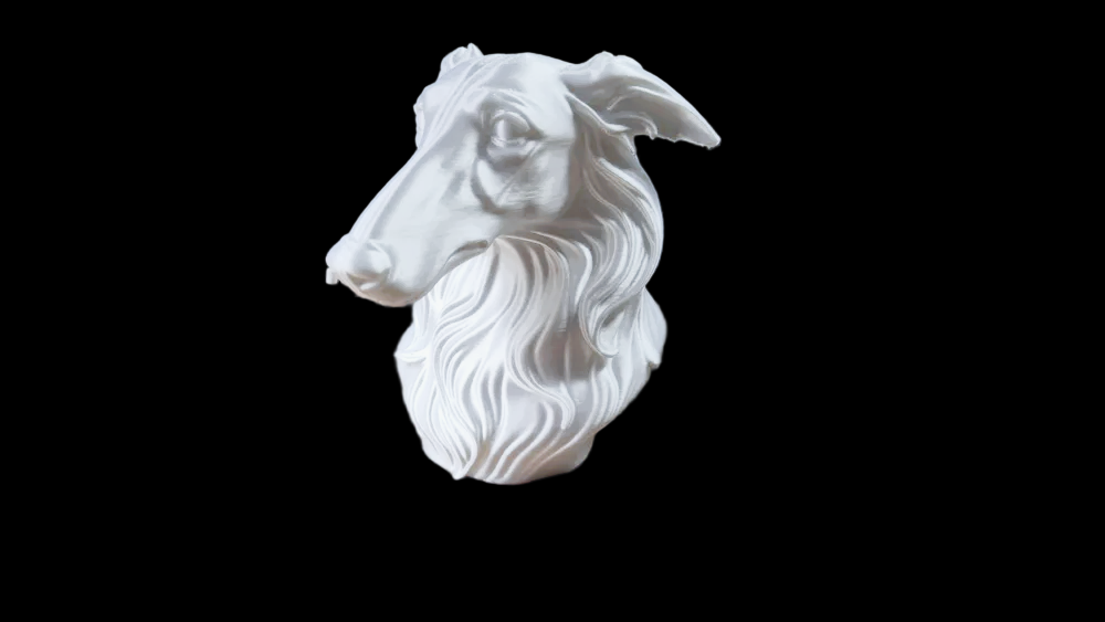 Elegant Wind Hound Bust – Graceful Canine Sculpture