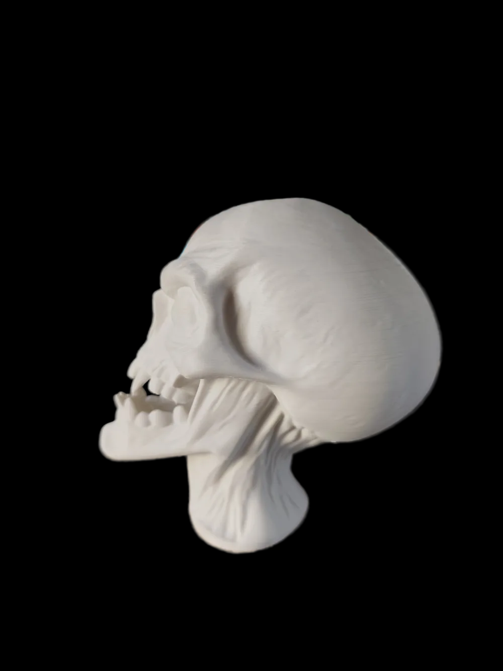 Alien Skull Bust – Futuristic Sci-Fi Sculpture