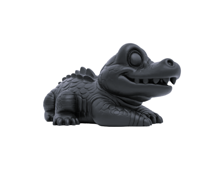 Smiling Alligator Figurine – Friendly Reptile Sculpture