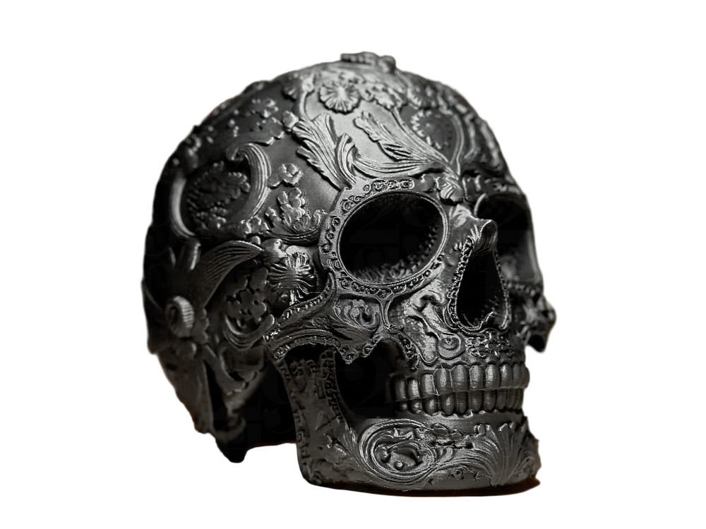 Day of the Dead Skull Ornament – Artistic Festival Decor Showpiece for Home