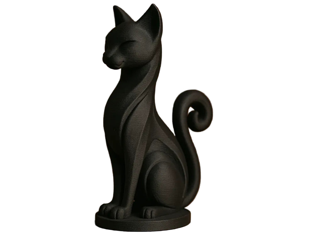 Decorative Black Cat Figurine – Modern Tabletop Accent & Artistic Showpiece | Elegant Indian Shelf Decor & Gift