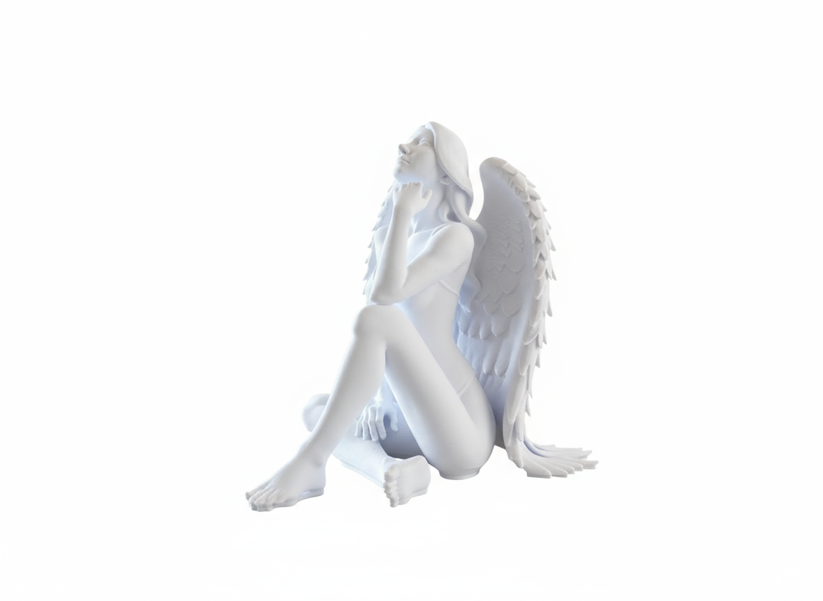 Serenity Angel – Tranquil Guardian Angel Sculpture | Peaceful Home Decor & Gift for Indian Families