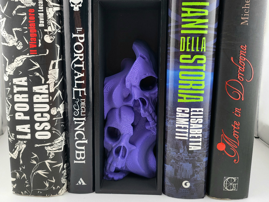 Fire Skull Book Nook