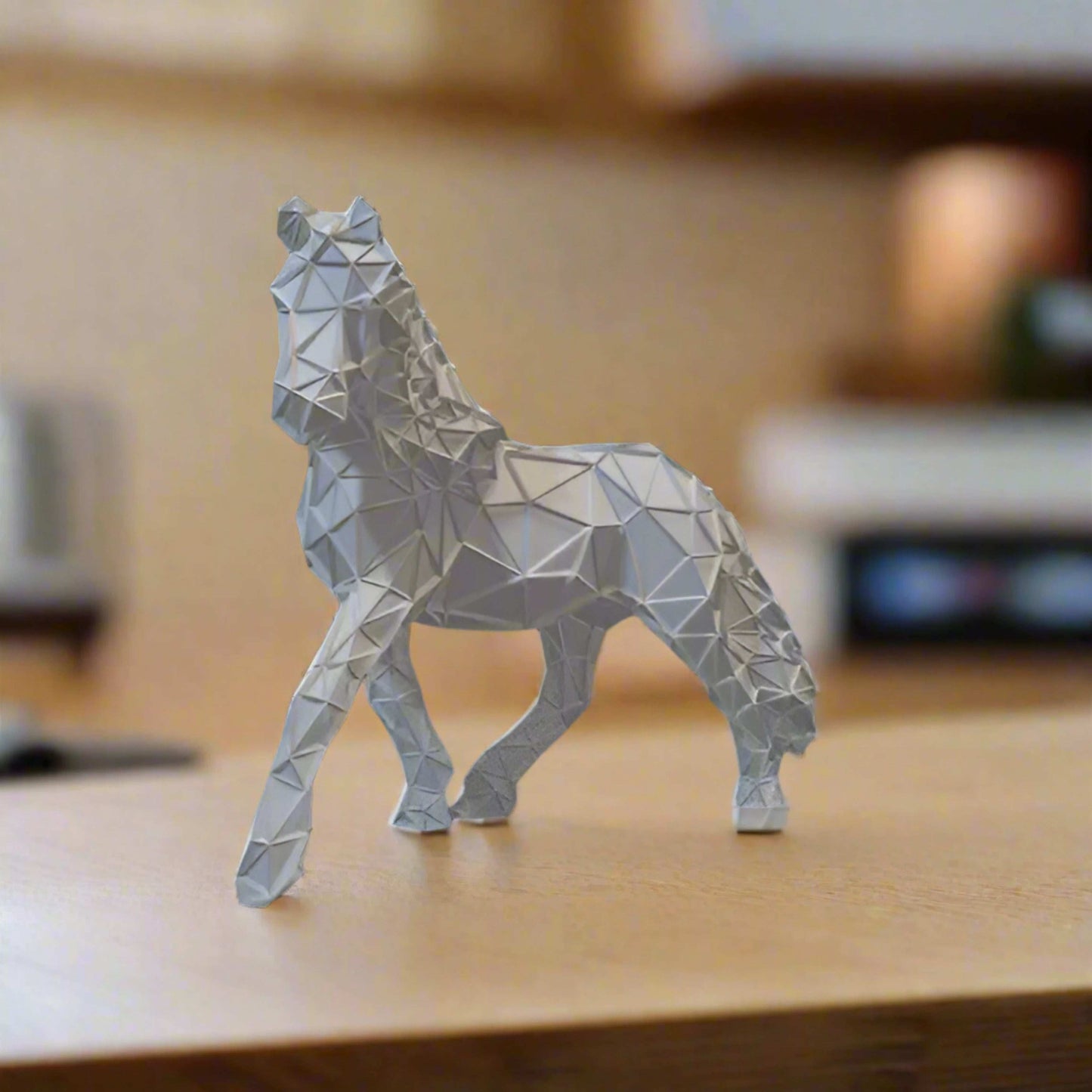 Geometric Horse Figurine: A Modern Masterpiece - Celestial Crafts