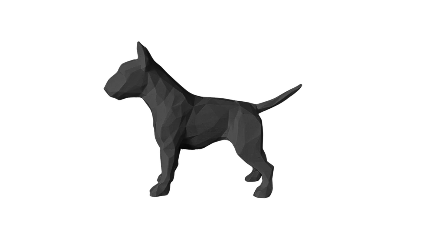 Low-Poly Bull Terrier BLACK