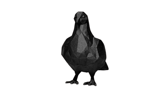 Geometric Pigeon Figurine