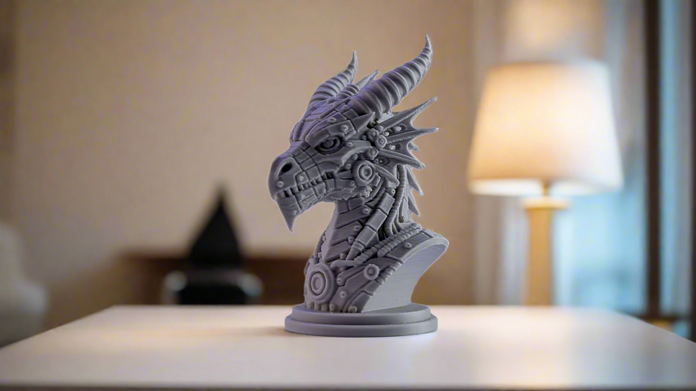 Ferroscale Mecha Dragon Bust