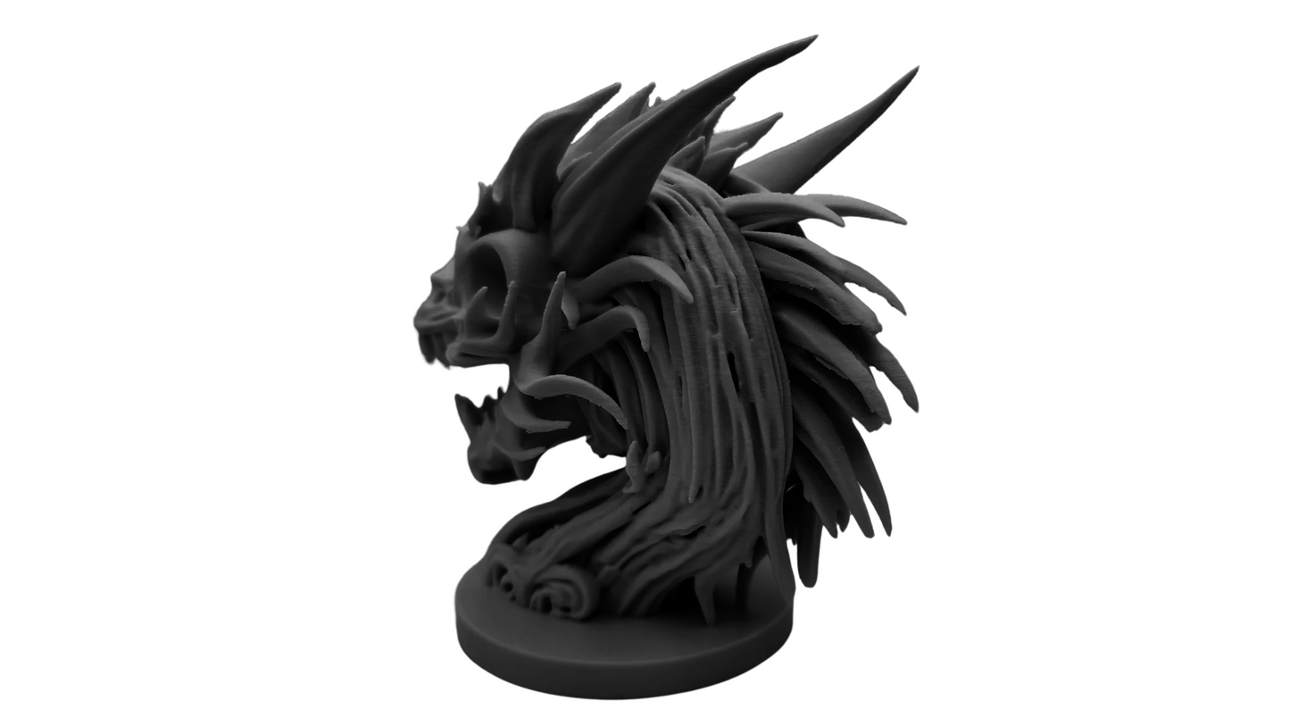 Skeletal Dragon Bust
