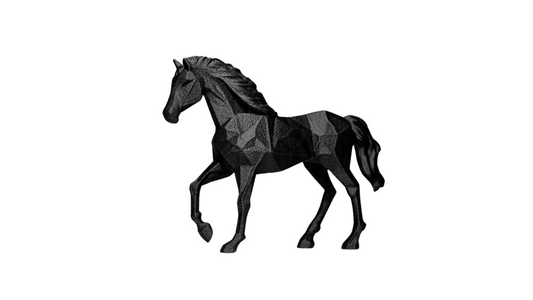 Geometric Horse Figurine