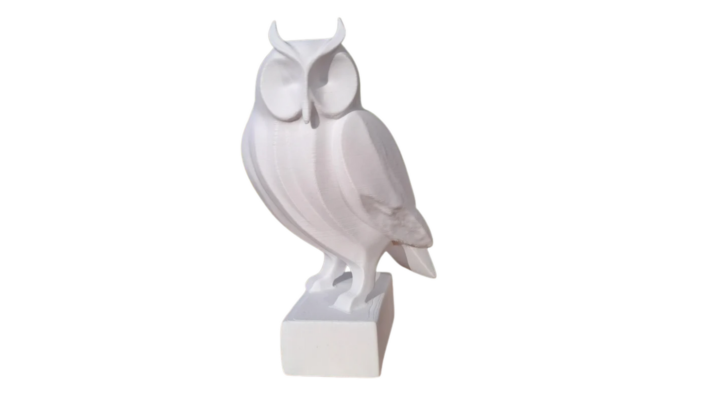 Minimalist Owl Sculpture