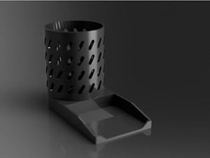 Pencil Cup with Post It Tray: Stylish Desk Accessory for Your Workspace - Celestial Crafts