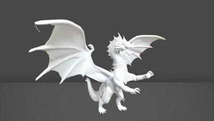 Majestic Dragon tabletop 3d miniature - Celestial Crafts