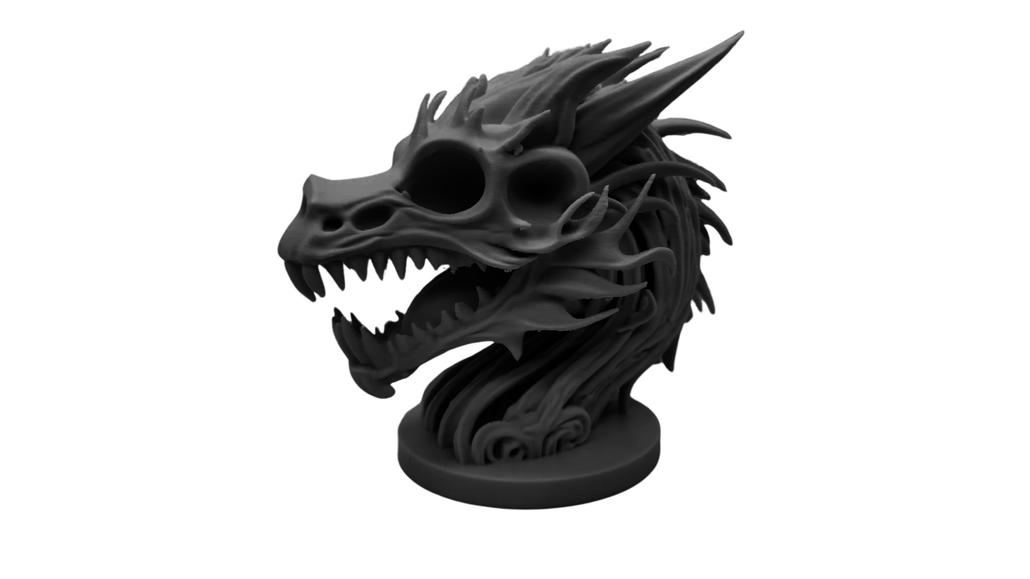 Skeletal Dragon Bust