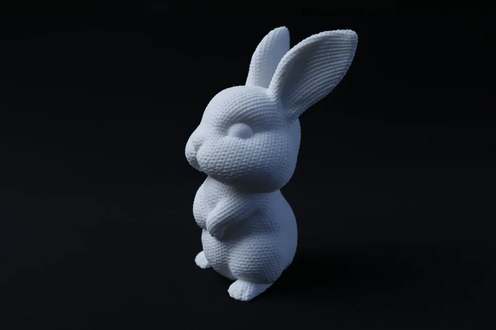 Cute White Rabbit Figurine: Spring Decor