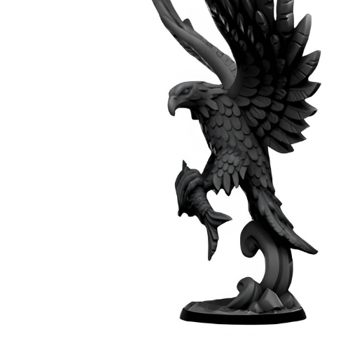 Majestic Eagle Capturing Fish Art Sculpture
