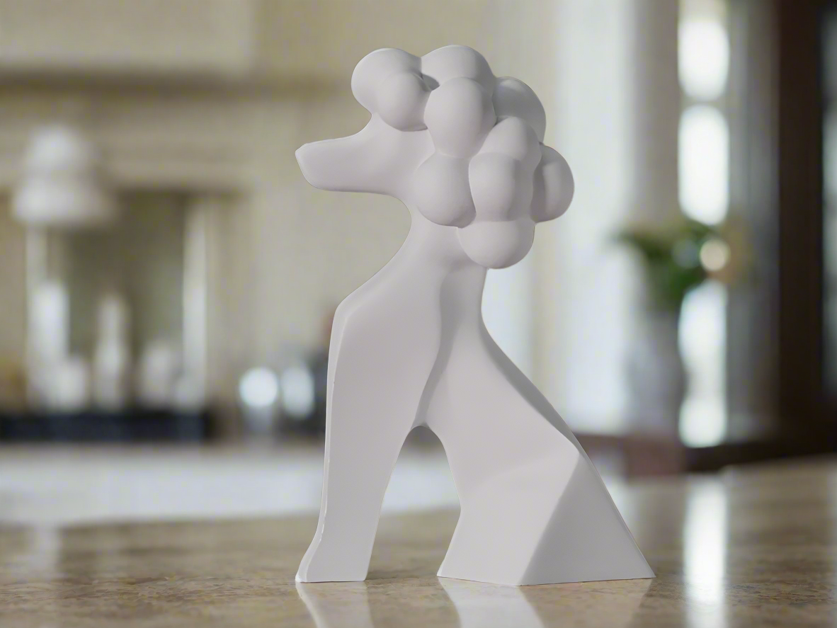 Modern Poodle Sculpture