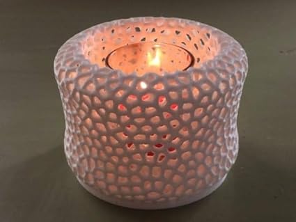 Voronoi LED tealight Shade - Celestial Crafts