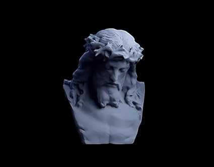 Divine Savior Bust - Symbol of Grace and Compassion, (Grey) - Celestial Crafts