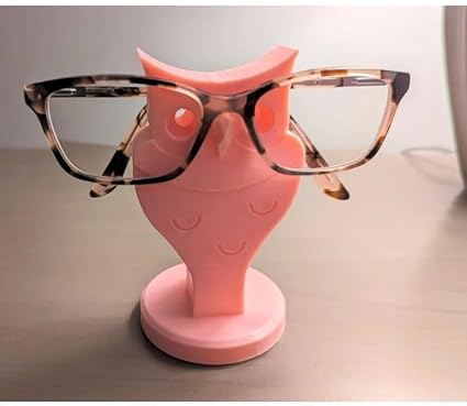 Celestial Craft Wise Guardian: 3D Printed Owl Eyeglass Holder - Adorable and Functional Spectacle Stand - Celestial Crafts