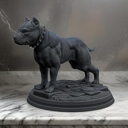Showpiece - Black American Pitbull Decorative Showpiece - Celestial Crafts