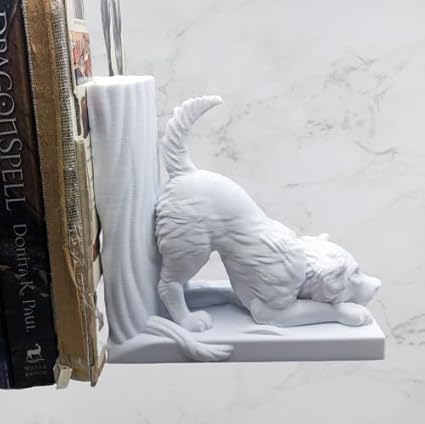 3D Printed Dog Bookend - Charming Shelf Decor for Dog Lovers - Celestial Crafts