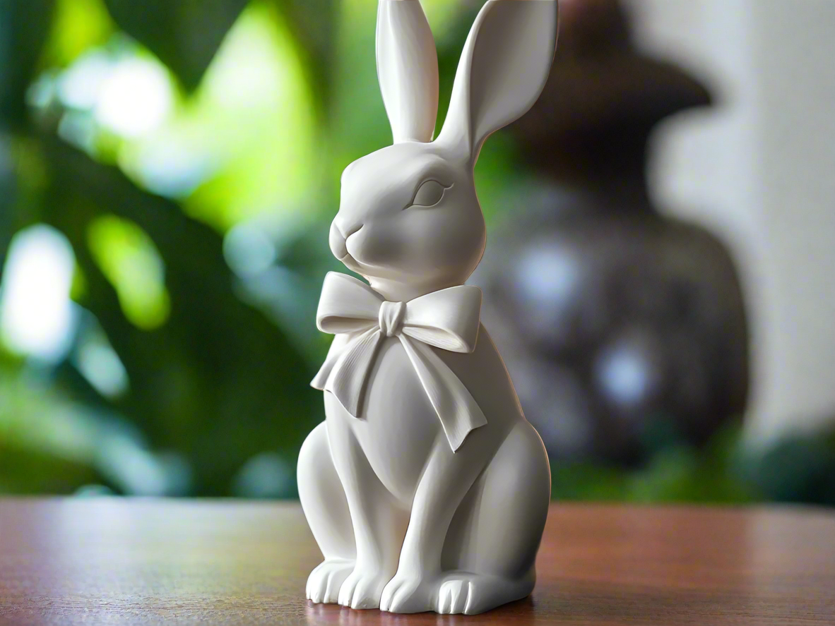 Easter Bunny with Big Bow