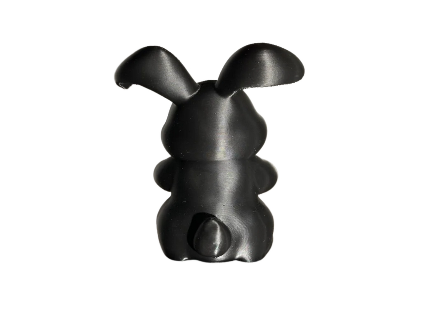 Black Bunny Making Heart Shape