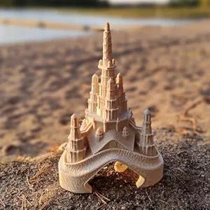 3D Printed Tower Show Piece, Home & Office Table Decoration, Birthday - Celestial Crafts
