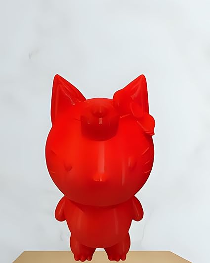 Showpiece - Cute Kitty - Adorable Feline Figurine for Cat Lovers showpiece (Red) - Celestial Crafts