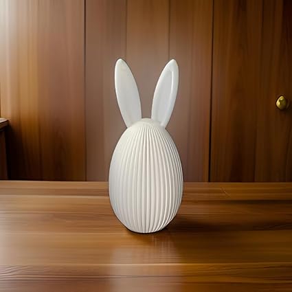 Elegant White Bunny Decor Figurine Â? Modern Minimalist Design - Celestial Crafts