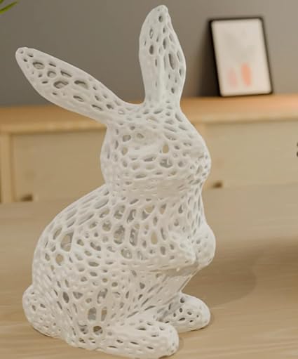 White Resin Bunny Figurine - for Home,Office, and Garden Decor - Celestial Crafts