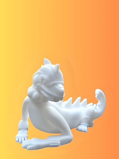 Home decor - : Elegant White Dragon Statue - A Majestic Piece of Art for Home Decor - Celestial Crafts