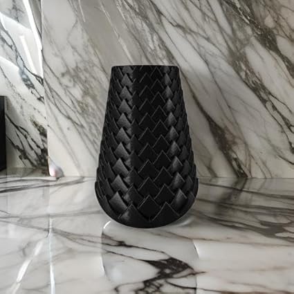 Home decor - 3D Printed Lotus Spiral Vase: Elegant and Modern Home Decor (No Flowers) - Celestial Crafts
