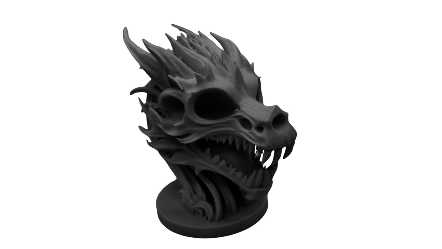 Skeletal Dragon Bust