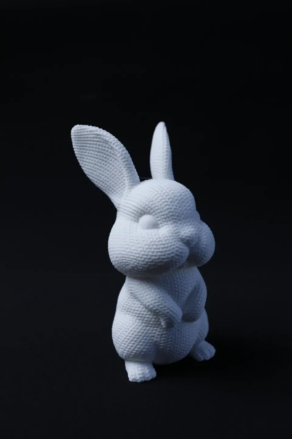 Cute White Rabbit Figurine: Spring Decor