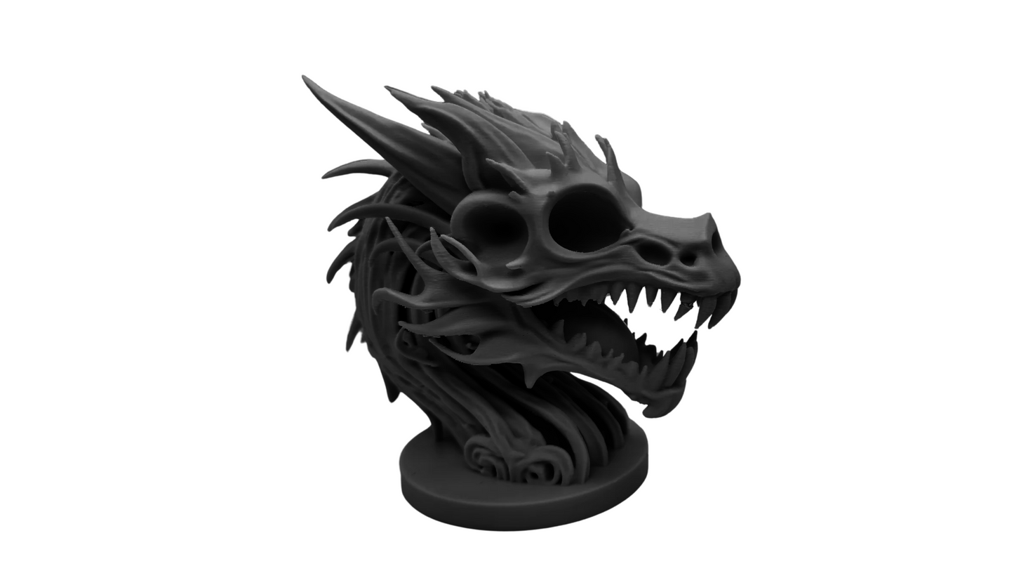 Skeletal Dragon Bust