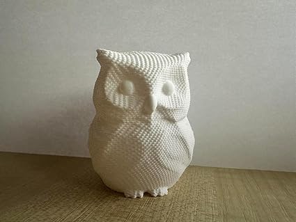 Elegant Owl Figurine - 3D Printed PLA Resin Decor for Home and Office - Celestial Crafts