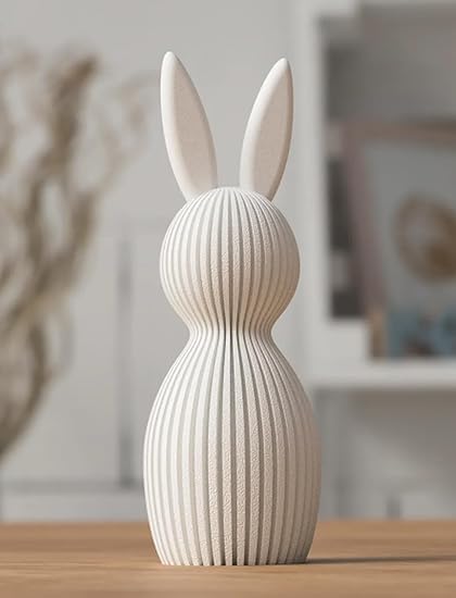 Charming Easter Bunny - Whimsical Spring Decor Accent (White) - Celestial Crafts