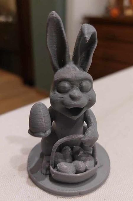 Grey Easter Bunny: Adorable Holiday Decor Accent - Celestial Crafts
