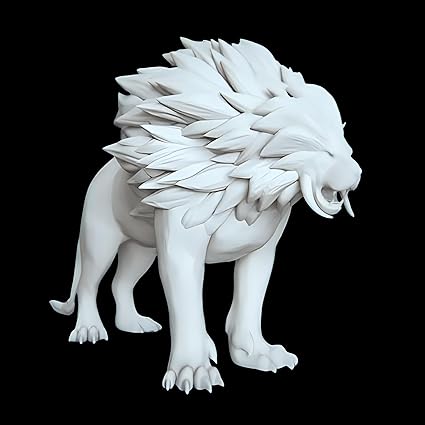 Majestic Lion Sculpture: King of The Jungle - Celestial Crafts