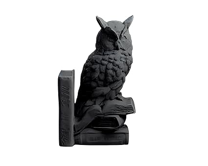 Owl Design Bookshelf Decorative Bookends for Living Room, Dining Room, Bedroom, Office - Celestial Crafts
