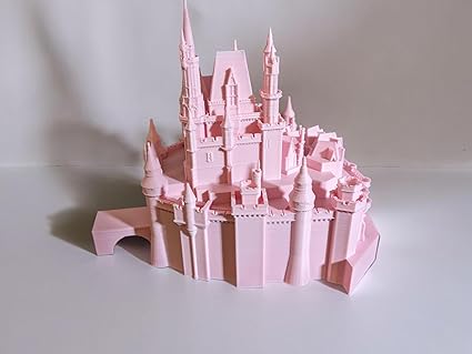 Enchanting Dream 3D Printed Pink Castle - Celestial Crafts