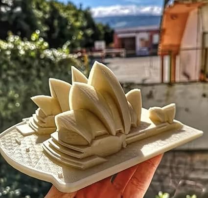 Sydney Opera House Miniature: Stunning 3D Printed Architectural Masterpiece (White) - Celestial Crafts