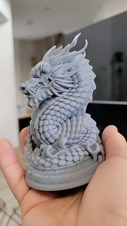 Showpiece - 3D Printed Articulated Dragon - A Breathtakingly Realistic and Poseable Dragon Figurine for Power, Wealth, Health Happiness & Prosperity Decoration Showpiece - Celestial Crafts
