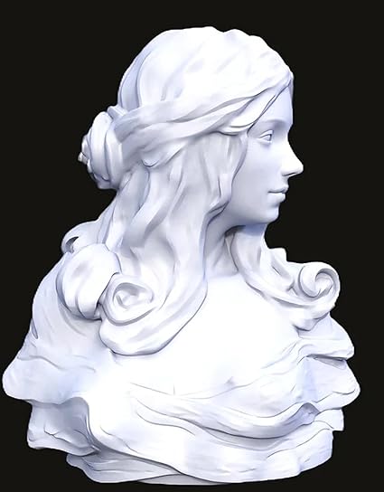 Elegant Sculpture Bust (White) - Celestial Crafts